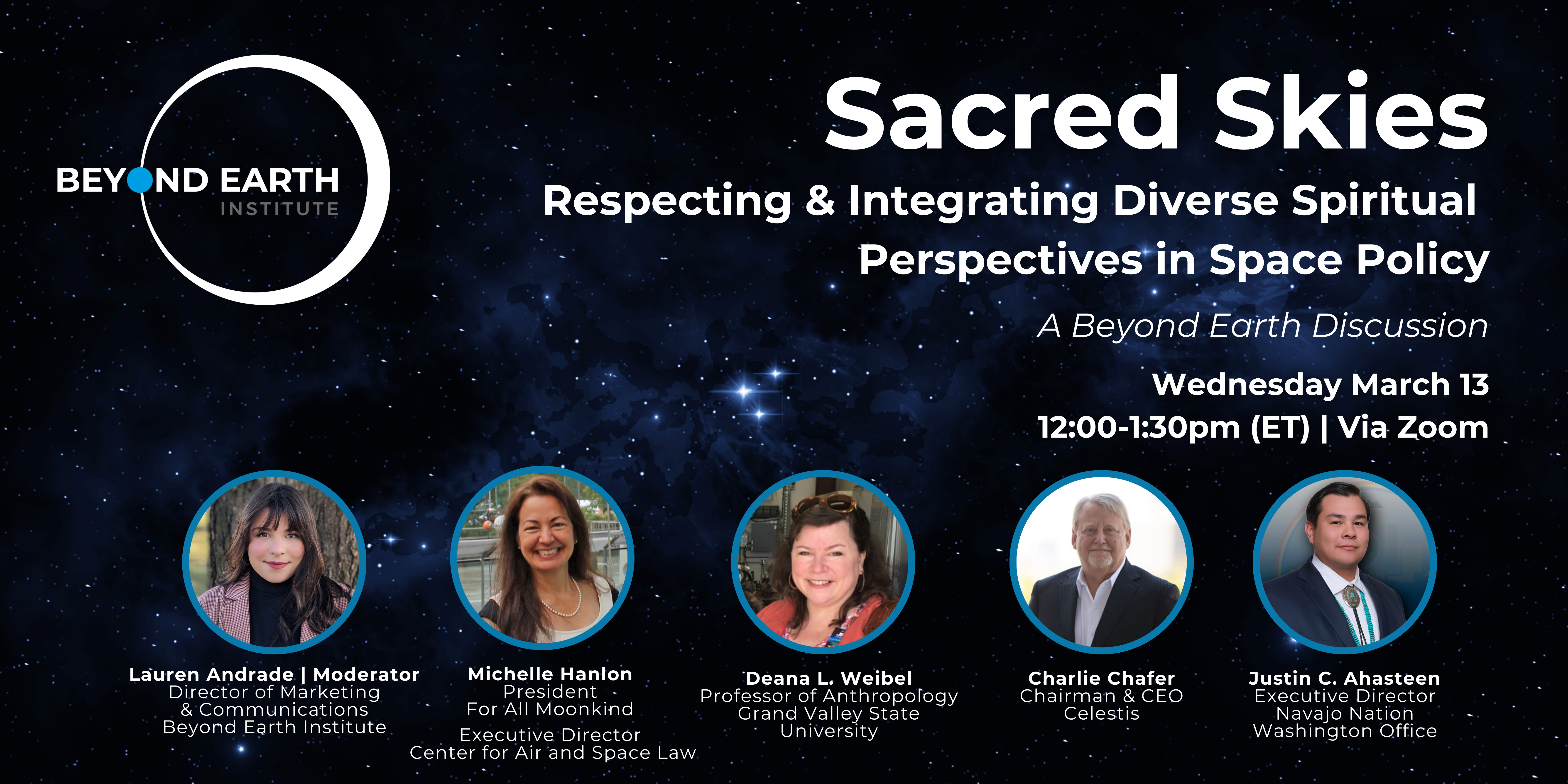Webinar: Sacred Skies-Integrating Diverse Spiritual Perspectives in Space Policy